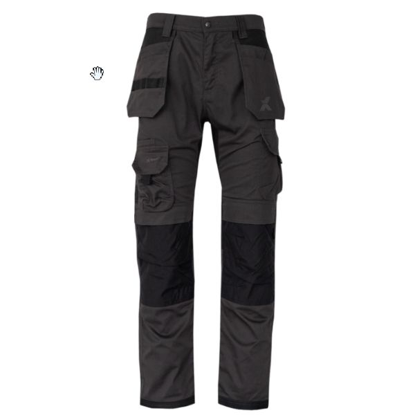 Xpert Pro Stretch+ Work Trouser Grey/Black