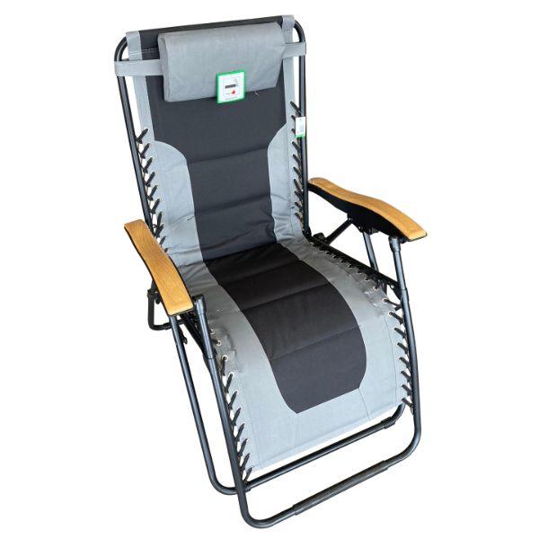 Premium Padded Zero Gravity Chair Grey